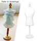 thumbnail image 4 of Mini maniquí de perro para vestido, expositor de joyas, estante para modelos de muñecas para gatos y perros blanco, 4 of 9