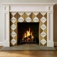 thumbnail image 3 of Mi Alma Vintage Rhombus Rustic Brown Gold Peel & Stick Tiles - Vinyl Backsplash 8x8, 3 of 8