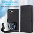 thumbnail image 7 of for iPhone 16e Case Detachable Magnetic Wallet Case with Card Holder, 2 in 1 PU Leather Flip Folio Case with Kickstand Wrist Strap Shockproof Protective Phone Case Cover for iPhone 16e, Black, 7 of 7