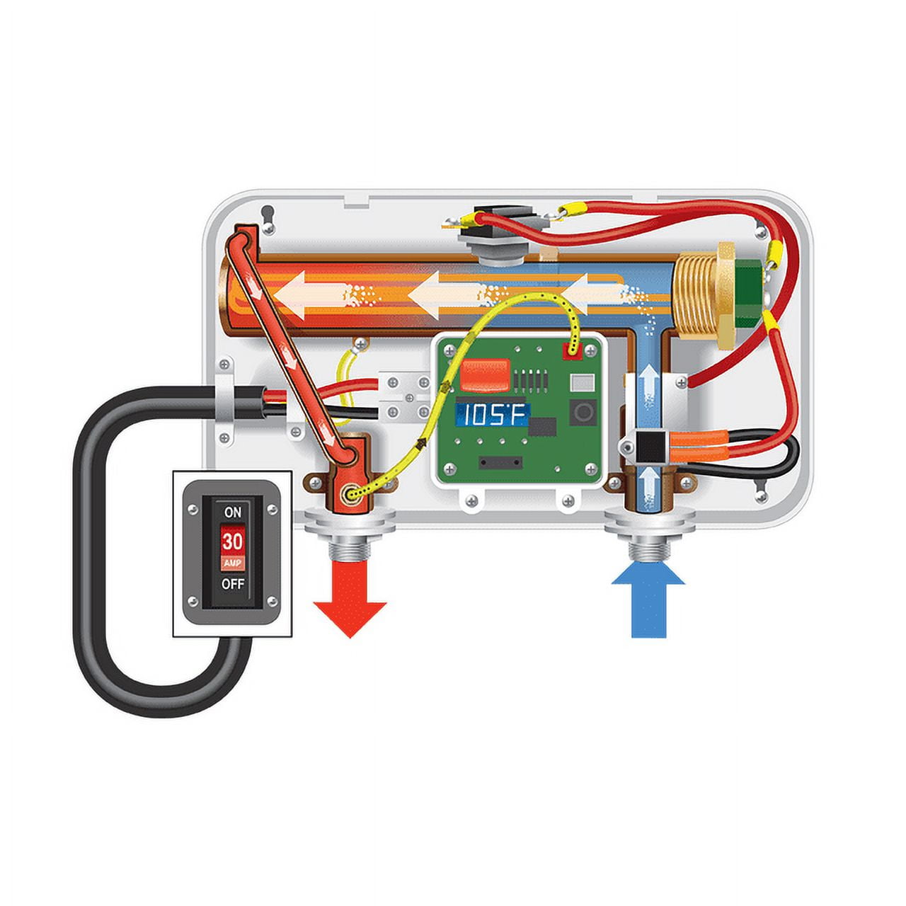 Ecosmart ECO POU 3.5 kw / 120 v Point-of-Use Tankless Electric Water Heater