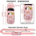 thumbnail image 2 of Cartoon Princess Water Bottle Sleeve Cup Carrier Bag For 16/20/24/30/32/40 OZ Insulted Tumbler Holder with Strap for Women Girl Hiking Camping, 2 of 6