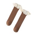 thumbnail image 1 of Kmbangi Girl's Solid Color Middle Tube Scokings with Ruffled Lace Decoraction, 1 of 5