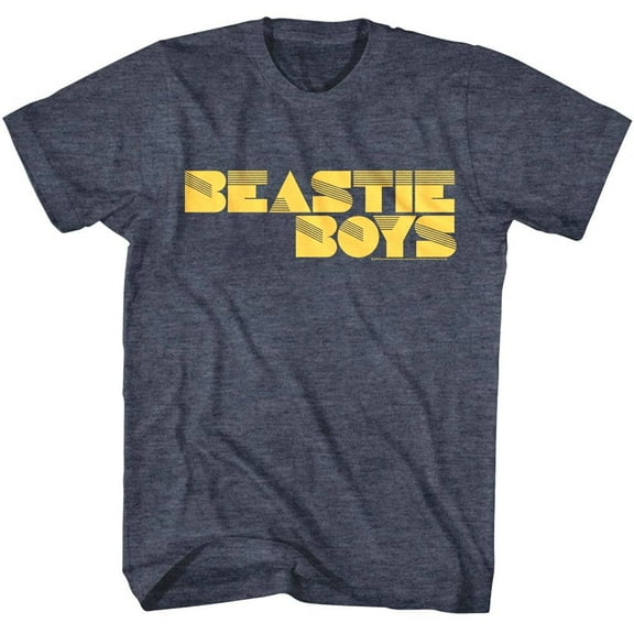 Beastie Boys - Boroughs Logo - American Classics Officially Licensed - Navy Heather Adult Short Sleeve T-Shirt