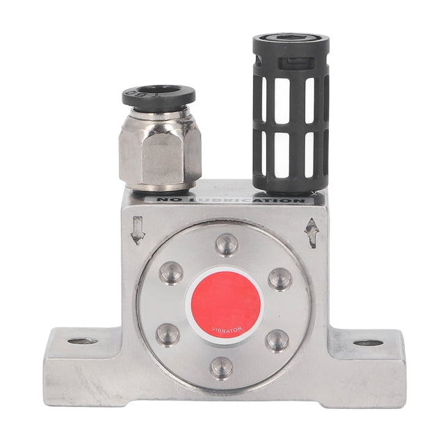 Vibrador de turbina neumática de acero inoxidable 304, rosca de entrada y salida G1/8 pulg., oscilador de turbina de aire