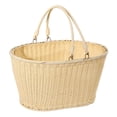thumbnail image 4 of Cesta de picnic tejida de polipropileno para exteriores, organizador con asa, fácil de limpiar, decoración, marco de alambre de hierro, versátil para 35 cm x 27 cm x 17 cm, 4 of 8