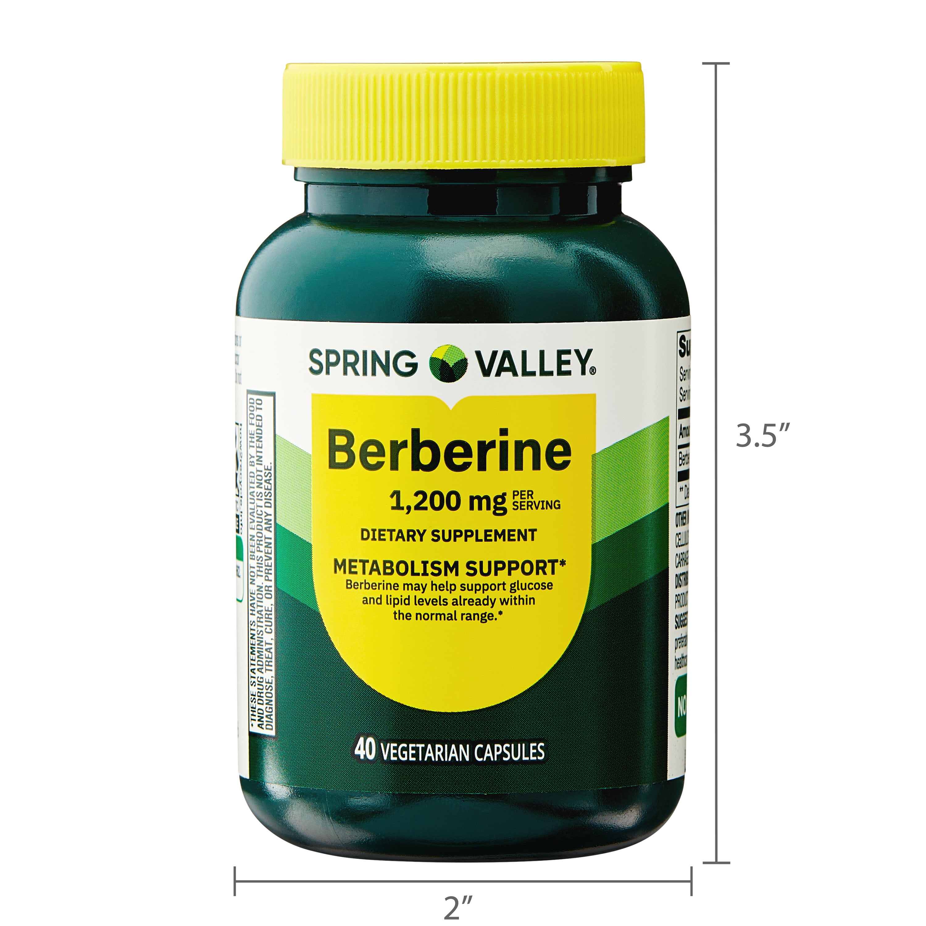 berberine and acetyl l carnitine Nature Made Better Absorption Berberine Phytosome Capsules, Berberine  Supplement for Cardiovascular Health Support: 550mg per Serving, Gluten-Free main image 1