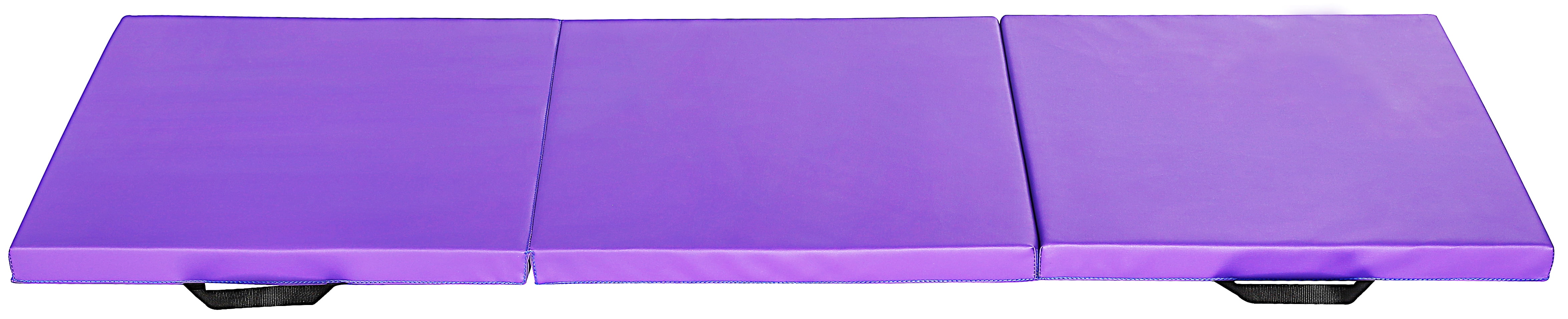 2" Thick TriFold Folding Exercise Mat with Carrying Handles for MMA