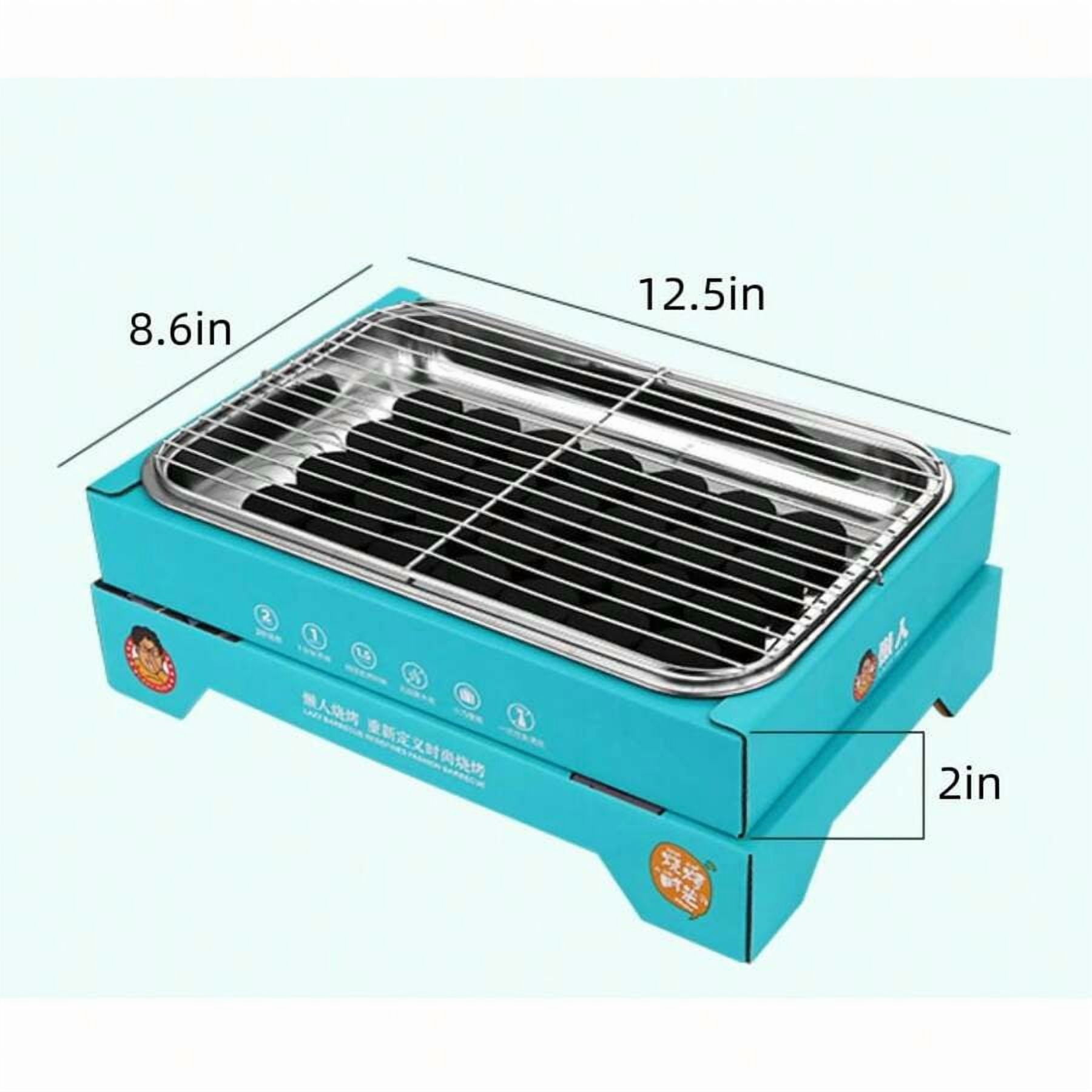 Disposable Charcoal Grill, Portable, Easy To Light, Perfect For Camping, An Essential Item For Summer Barbecues.