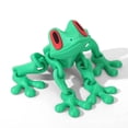 thumbnail image 1 of 3D Printed Articulated Magnetic Frog Fidget Toy, Fun Desk Buddy & Car Decor, 21 Colors Available, 1 of 6