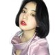 thumbnail image 5 of Peluca femenina de pelo corto y liso, cabeza bobo, temperamento femenino, reparación de rostro esponjoso, tocado de fibra química, 5 of 5