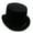 Charcoal black, variant on Halloween FX - Gangster Hat Brown Large - Hat Size S (21 3/8" C)