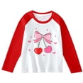 thumbnail image 4 of Girls Summer Tops Size 7/8 Solid Color Short Sleeve Tunic Tee Tops Classic Fit Clothes for Back To School Festival Summer Blouse for Girls, 4 of 4