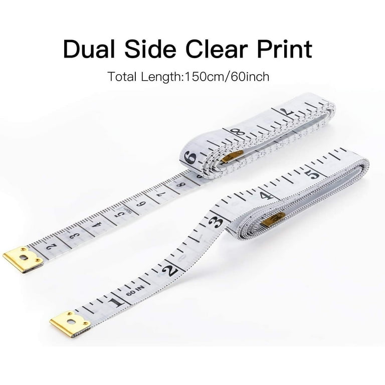 Utoolmart Soft Tape Measure, 150cm / 59-inch Double Scale Ruler, Plastic  Tape, Body Sewing Flexible Ruler, Measurement Tape for Sewing, Body, Tailor  4