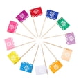 thumbnail image 4 of 24pcs Day of the Dead Party Cake Flag Picks Mini Banderas Mini México, 4 of 5