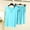 A Sky Blue, variant on PRINxy Women's Modal Pajama Sets Loose Summer Cooling Short Pj Short Sleeve Crewneck Sleepwear and Elastic Waist Shorts Lightweight 2 Piece Loungewear Black M
