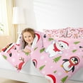 thumbnail image 4 of Manfei Kawaii Santa Claus Bedding Comforter Set,Cute Christmas Reindeer Twin Comforter Sets,Merry Xmas Bedding Set For Teens,Breathable Home Decor Reversible,2 Pieces, 4 of 8