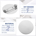 thumbnail image 3 of 50 Piezas de Bandejas Redondas Vacías para Broches de Plata con Pin, Clip de Broche Metálico para Corsage, Insignias de Identificación (31mm/1.2"), 3 of 7