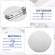 thumbnail image 3 of 50 Piezas de Bandejas Redondas Vacías para Broches de Plata con Pin, Clip de Broche Metálico para Corsage, Insignias de Identificación (31mm/1.2"), 3 of 7