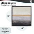 thumbnail image 3 of Warm Peachy Horizon Black Framed Floater Canvas Wall Art, design by Design Fabrikken, 3 of 10