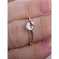 thumbnail image 2 of Sale: Antique 1.25 Carat Peach Pink Morganite and Diamond Engagement Ring in 10k Rose Gold, 2 of 2