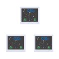 thumbnail image 3 of yingyy 1/2/3/5 5 Inch Digital Weather Station Indoor Outdoor Touch Window Electronic Hydrometer Waterproof Double Clock White 3PCS, 3 of 6