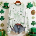 thumbnail image 2 of St Patricks Day Sweater Women Long Sleeve Irish Oversized Saint Patty Pullover Plus Size Sweater, 2 of 8