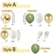 thumbnail image 3 of 10/107pcs, Sage Green Balloons Garland Arch Kit, Golden Confetti Balloons Sage Green Balloons And Golden Metallic Chrome Latex Balloons Set For Baby Shower Bridal Shower Wedding Birthday Decoration, B, 3 of 4