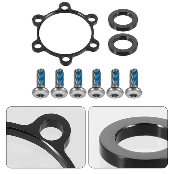 KAKOWELY Wheel Spacer Hubcentric Wheel Spacer Conversion Washer Black Improves Stability and Flexibility 1 Set