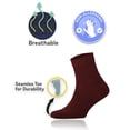 thumbnail image 5 of Cosyfeel Diabetic Socks men Loose Diabetic Ankle Socks - Bamboo Socks For Men Seamless Toe and Non-binding Top, 4 Pairs Soft Cozy Diabetics Neuropathy Socks For men, 5 of 7