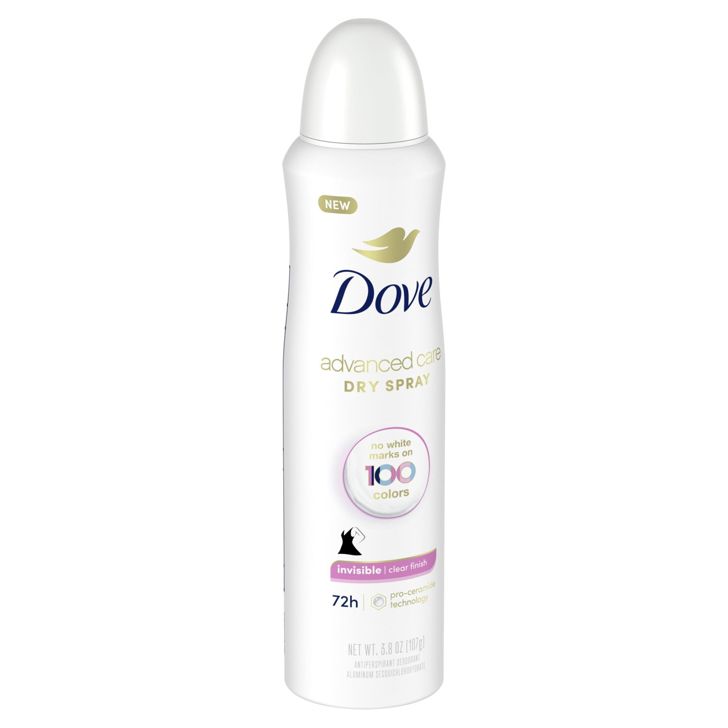 2 Pack - Dove Anti-Perspirant Dry Spray 48H Invisible - 3.8 Oz Package May Vary