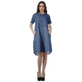 thumbnail image 2 of Moomaya Short Sleeve Dresses Women Scoop Neckline Printed Dresses With Pockets, 2 of 6