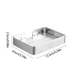 thumbnail image 3 of Jabonera de acero inoxidable | Jabonera perforada de pared con drenaje | Jabonera inoxidable para baño y cocina con kit de instalación, 3 of 5