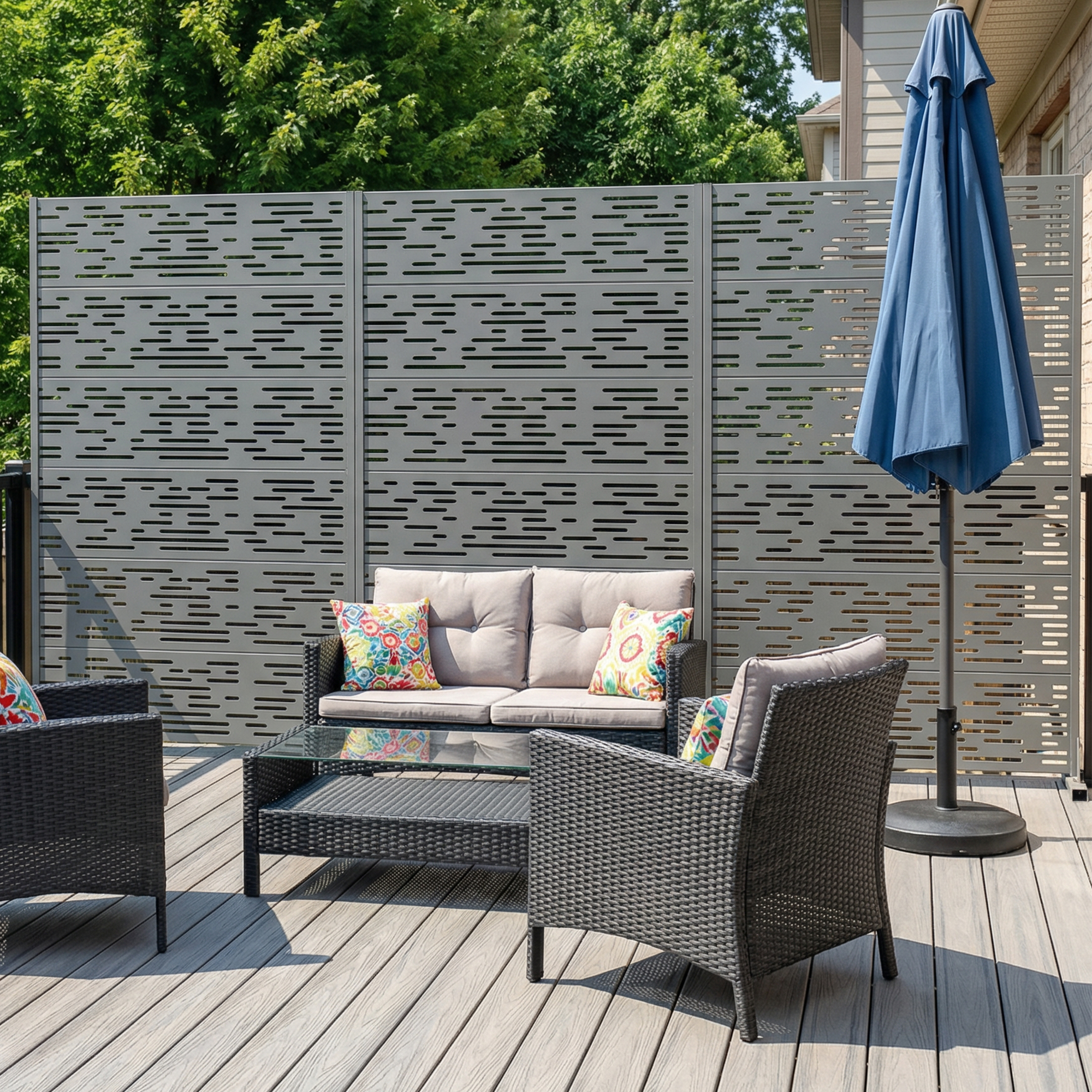 Privacy Metal Screen Fence Panel