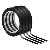 Uxcell 1/4" Whiteboard Tape Thin Dry Erase Tape, Black, 4 Pack