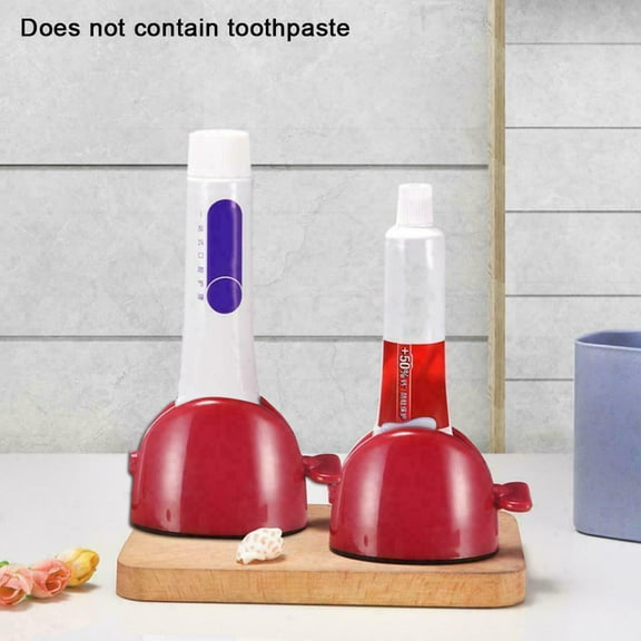 Gnmfd Rolling Tube Toothpaste Dispenser Manual Toothpaste Squeezer for Cream Gel Lotion Toothpaste Holder Easy Extrusion Reduce Waste Bathroom Kitchen Travel Home Use Family
