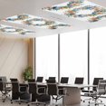 thumbnail image 5 of Fluorescent Light Covers 2 Pack 4x2 ft Colorful Flower Wreath Ceiling Light Covers Watercolor Style Light Filters for Classroom, Office & Home, Drop Ceiling Light Covers, 5 of 8