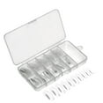 thumbnail image 3 of COOPHYA False Nails Clear Transparent ABS Nail Tool for Wedding and Prom 100Pcs Set, 3 of 7