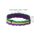 thumbnail image 4 of Unique Bargains Stretch Sequins Headbands 1 Pc Gold Tone Green Purple, 4 of 6