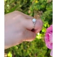 thumbnail image 5 of Opal Heart cut gemstone engagement ring 925 sterling silver Promise gift ring, 5 of 5