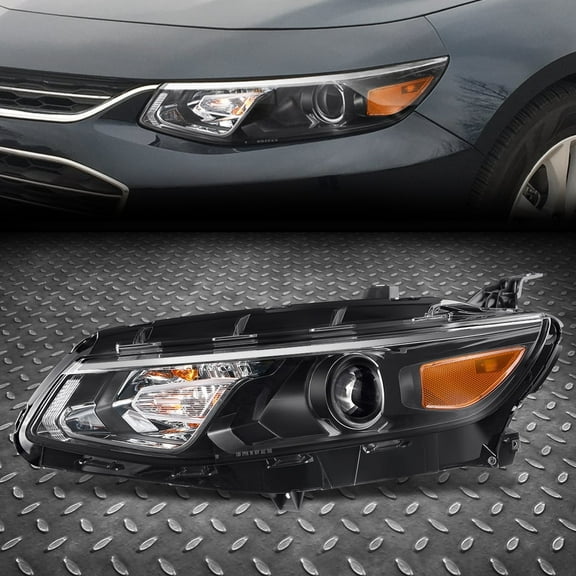 NUVISION for 16-18 Chevy Malibu OE Style Driver Left Side Projector Headlight Head Lamp