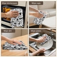 thumbnail image 5 of 6 Pcs Funny Kitchen Towels,Halloween Doodle Pattern Microfiber Dish Towels,Kitchen Tea Towels,Kitchen Towel Set (18" X 26"), 5 of 7