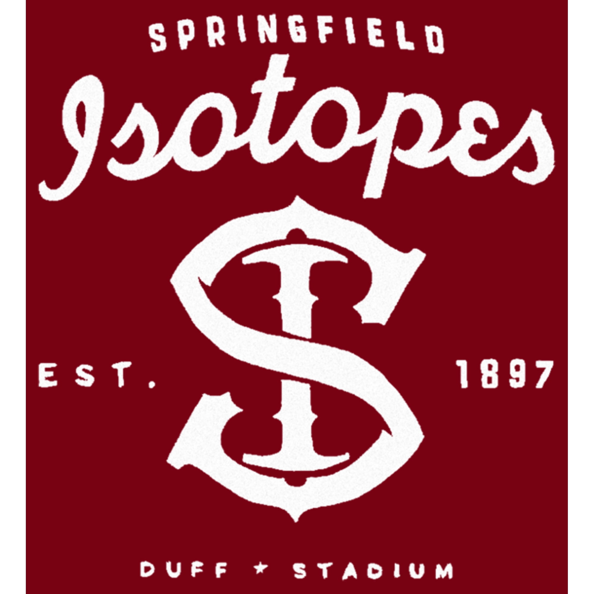 The Simpsons Springfield Isotopes Duff Stadium Logo T Shirts