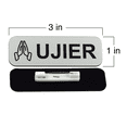thumbnail image 3 of Ujier 1 x 3" Name Tag/Badge, Blue, Praying Hands (3 Pack), 3 of 3