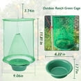 thumbnail image 3 of RIDWIND 1-Pack Ranch Fly Trap Reusable Hanging Fly Catcher Cage with Pots Flies Killer Control for Indoor and Outdoor, Family Farms, Park, Restaurants, 3 of 9