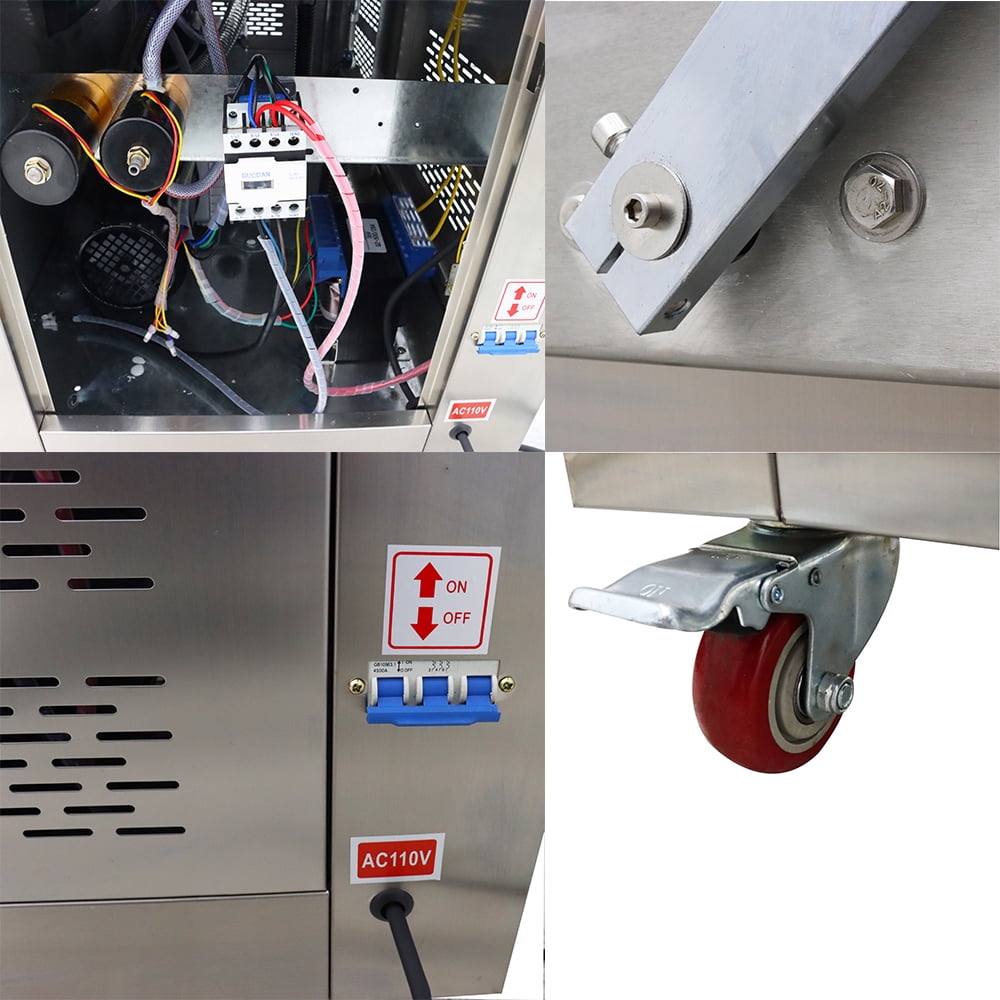 TECHTONGDA Two Chamber Vacuum Packaging Machine Stainless Steel Food Vacuum Sealer DZ-500/2SB 110V