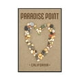 thumbnail image 1 of Paradise Point, California - Stone Heart on Sand - Lantern Press Photography (24x36 Framed Gallery Wrapped Stretched Canvas), 1 of 1