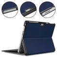 thumbnail image 4 of Allytech Microsoft Surface Pro 9 Case 13" 2022 Released, PU Leather Slim Auto Sleep Wake Flip Stand Shockproof Protective PC Back Cover for Microsoft Surface Pro 9 13-inch - Darkblue, 4 of 5