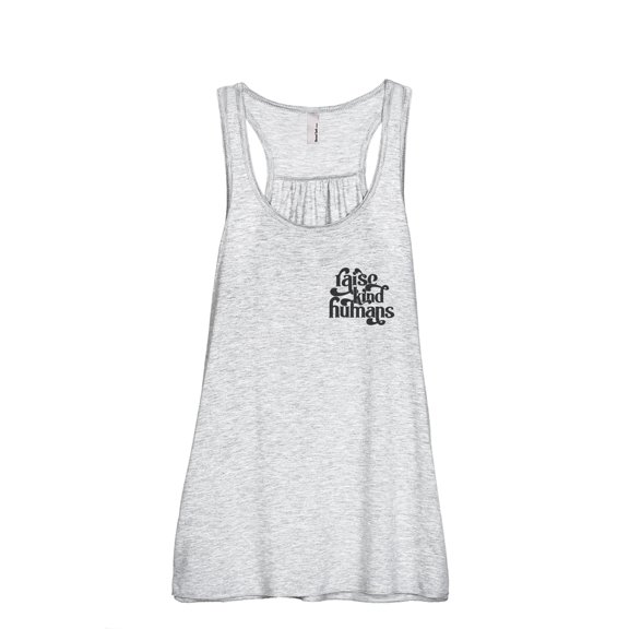 Raise Kind Humans Women's Fashion Sleeveless Flowy Racerback Workout Yoga Tank Top Sport Grey X-Large