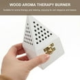 thumbnail image 2 of WRISTBIQUE 50Bulk Incense Cones Sandalwood White Censer Wood Metal Home Decoration, 2 of 8