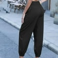 thumbnail image 4 of Lovskoo Casual Pants for Women Solid Color Casual Office Comfortable High Waisted Trousers Black, 4 of 8